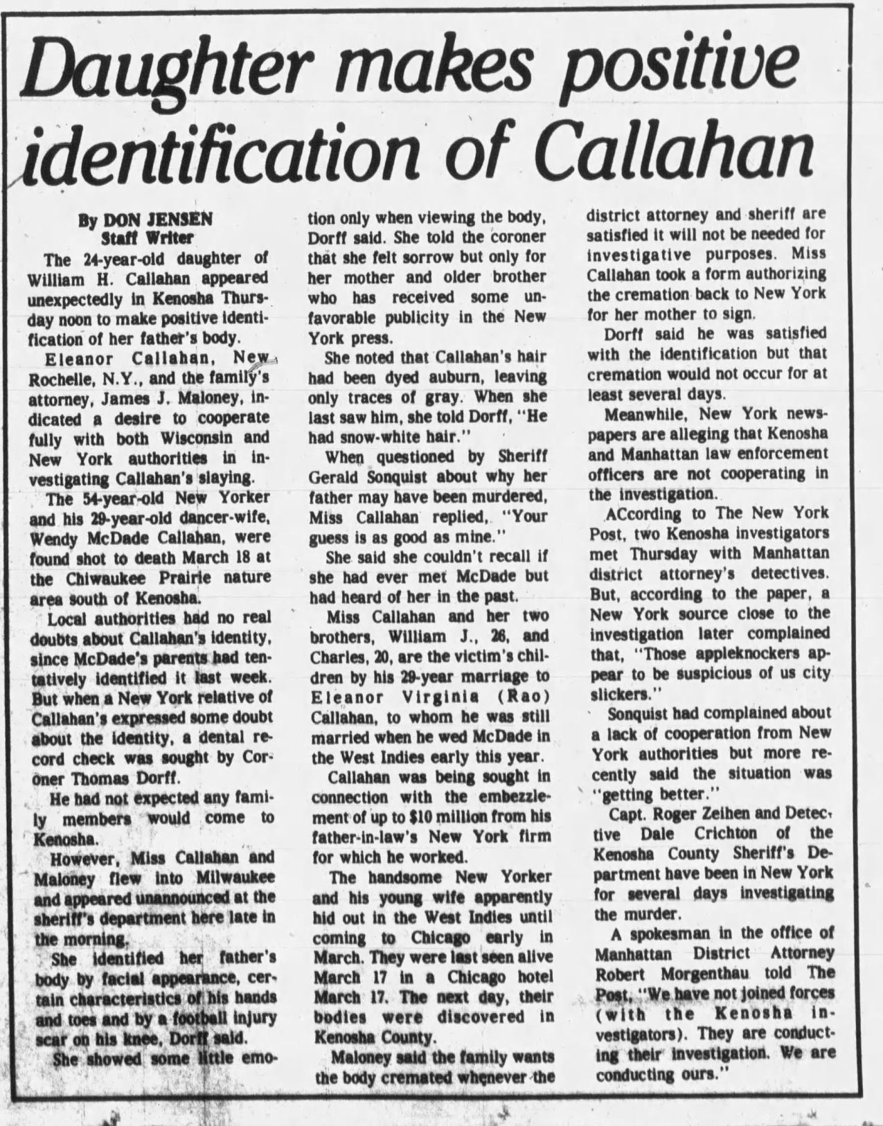 Kenosha News (Kenosha, Wisconsin) · 10 Apr 1981, Fri · Page 1